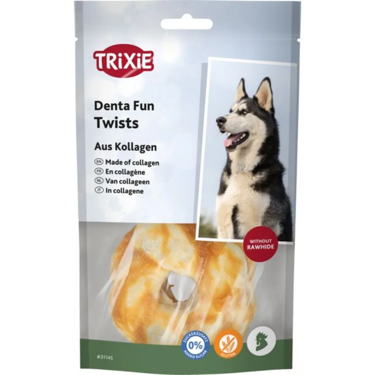 Denta Fun Twists aus Kollagen mit Huhn
