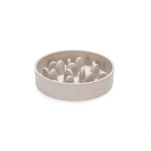 Designed by Lotte Anti-Schling-Napf Pom für Katzen beige | DAS FUTTERHAUS