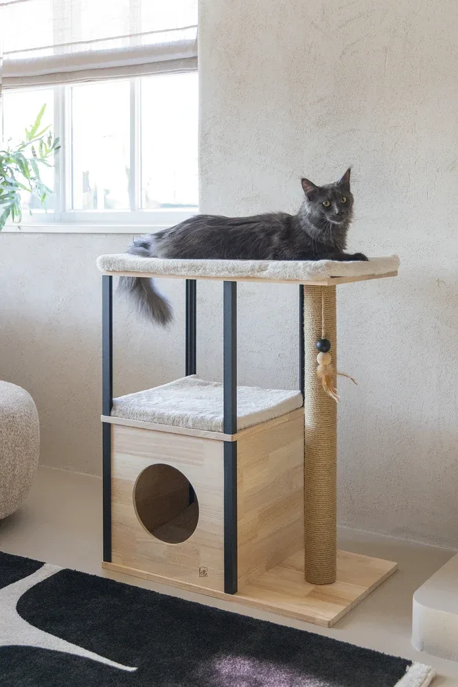 Designed By Lotte Kratzbaum Nala – Holz & Aluminium 65 × 40 × 82 cm braun - Image 2