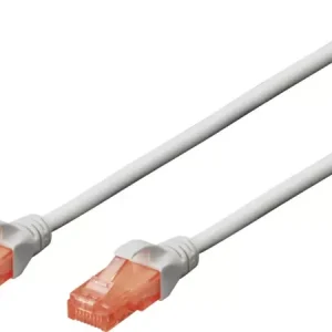 Digitus DK-1617-250 RJ45 Netzwerkkabel, Patchkabel CAT 6 U/UTP 25.00m Grau Flammwidrig, Halogenfrei, Rund, verdrillte Paare - HaustierPro