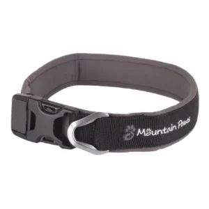 Dog Collar, X-Large, Schwarz - Mountain Paws mit Brems- & Stoppsystem - HaustierPro