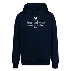 "Dogs & Wine" | Unisex Bio-Hoodie