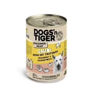 Dogs'n Tiger Schlemmermenü Hund Gaudi 400g 15kg Beutel - HaustierPro