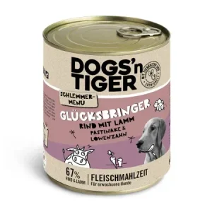 Dogs'n Tiger Schlemmermenü Hund Glücksbringer 800g - HaustierPro