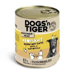 Dogs'n Tiger Schlemmermenü Hund Proviant 800g mit natürlichen Zutaten - HaustierPro