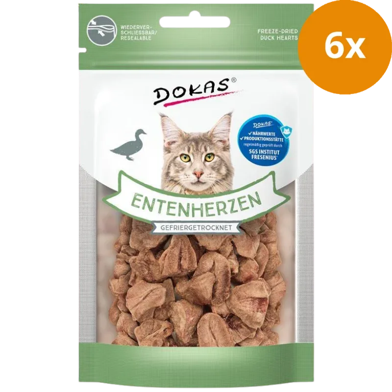 Dokas Cat Entenherzen gefriergetrocknet 15 g | Katzensnack - Image 2