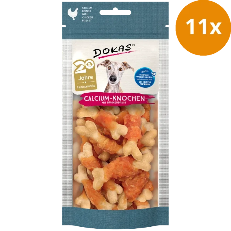 Dokas Dog Calcium-Knochen mit Hühnerbrust 75g - Image 2