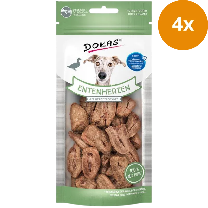 Dokas Dog Entenherzen gefriergetrocknet 22 g | Hundesnack - Image 2