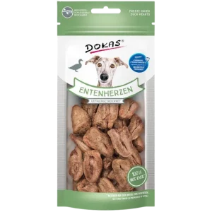 Dokas Dog Entenherzen gefriergetrocknet 22 g | Hundesnack