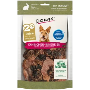 Dokas Dog Kaninchen-Innereien (Herz, Lunge, Magen, Leber) 100 g