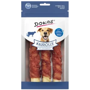 Dokas Dog Kaurolle Entenbrust Medium 150 g | Hundesnack