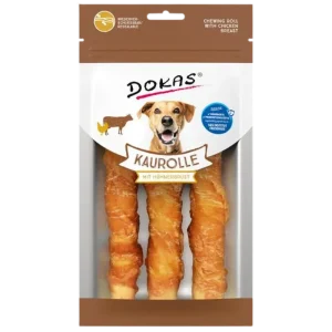Dokas Dog Kaurolle Hühnerbrust Medium 150 g | Hundesnack