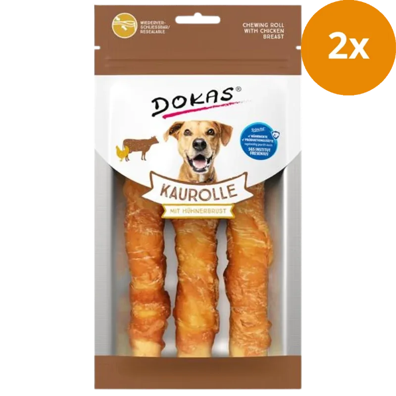 Dokas Dog Kaurolle Hühnerbrust Medium 150 g | Hundesnack - Image 2
