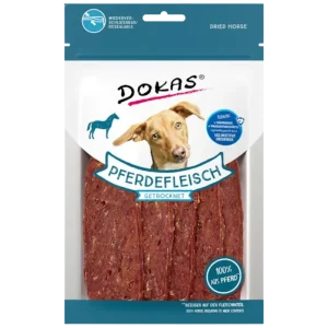DOKAS Dog Pferdefleisch getrocknet 60 g | Hundesnack