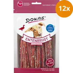 Dokas Dog Snack Hühnerbrust Streifen 12 x 70g