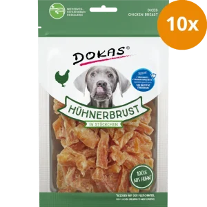 Dokas Dog Snack Hühnerbrust Stückchen 10 x 70g
