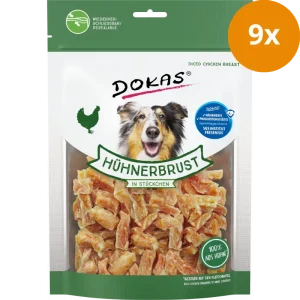 Dokas Dog Snack Hühnerbrustfilet Stückchen 9 x 200g