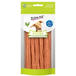Dokas Dog Sticks mit Hühnerbrust & Hühnerherz 60g