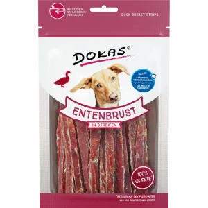 DOKAS Entenbrust in Streifen 70 g | Hundesnack