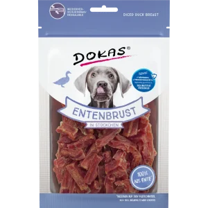 DOKAS Entenbrust in Stückchen 70 g | Hundesnack