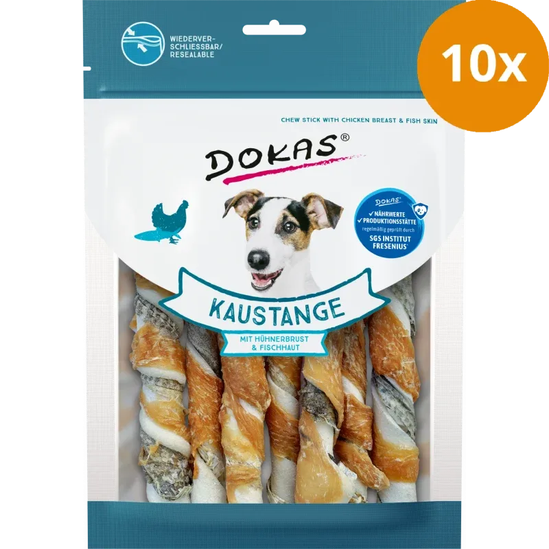 DOKAS Hühnerbrust & Fischhaut 170 g | Hundesnack - Image 2