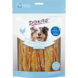 DOKAS Hühnerbrust in Streifen 250 g | Hundesnack