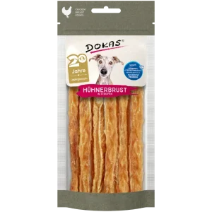 DOKAS Hühnerbrust in Streifen 50 g | Hundesnack