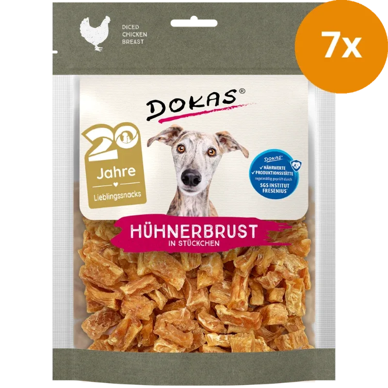 DOKAS Hühnerbrust in Stücken 170 g | Hundesnack - Image 2