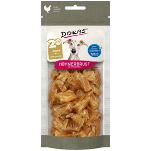 DOKAS Hühnerbrust in Stücken 50 g | Hundesnack