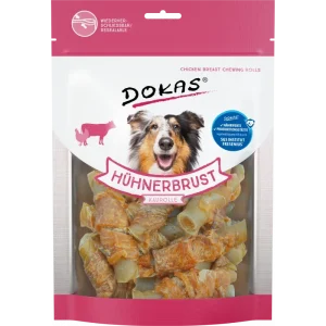 DOKAS Hühnerbrust Kaurolle 250 g | Hundesnack