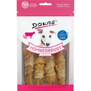 DOKAS Hühnerbrust Kaurolle 90 g | Hundesnack