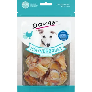 DOKAS Hühnerbrust mit Apfel 70 g | Hundesnack