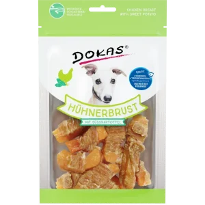 DOKAS Hühnerbrust mit Süßkartoffel 70 g | Hundesnack