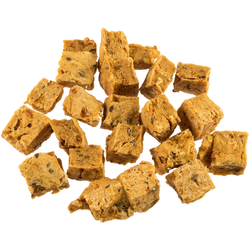 DOKAS Hühnerbrust-Würfel Süßkartoffel, Leinsamen & Kokosöl 150 g | Hundesnack - Image 2