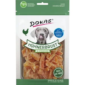 DOKAS Hühnerbrustfilet in Stückchen 70 g | Hundesnack