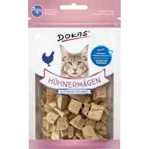 DOKAS Hühnermägen gefriergetrocknet 12 g | Katzensnack