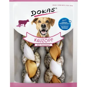 Dokas Hund Kauzopf Fischhaut