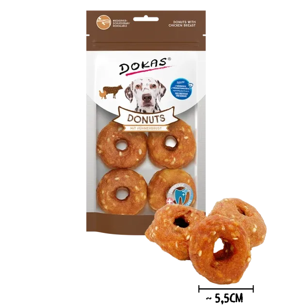 Dokas Hunde Donuts mit Hühnerbrust