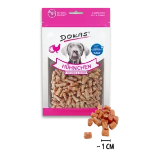 Dokas Hunde-Snack Hühnchen mit Reis & Sesam – Natursnack 70g