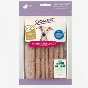 Dokas Hunde-Snack Kaninchenfleisch getrocknet – Luftgetrocknet 70g