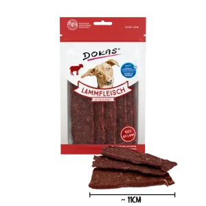 Dokas Hunde-Snack Lammfleisch getrocknet – Luftgetrocknet 70g