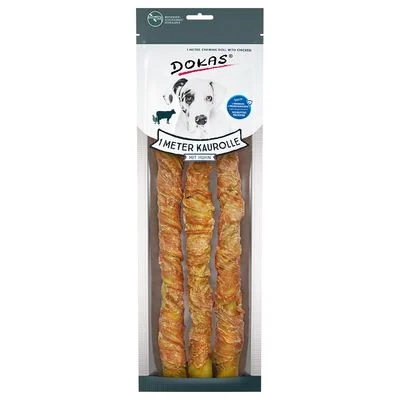Dokas Hundesnack 1 Meter Kaurolle 315 g Huhn