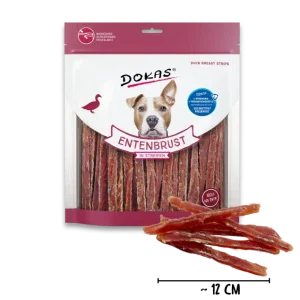 Dokas Hundesnack Entenbrust in Streifen Kaustreifen