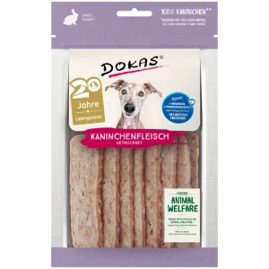 DOKAS Kaninchenfleisch 70 g | Hundesnack