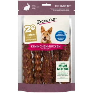 DOKAS Kaninchenrücken 120 g | Hundesnack