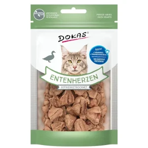 Dokas Katze Snack Entenherzen gefriergetrocknet