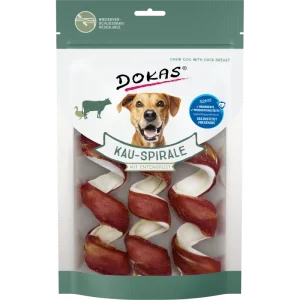 DOKAS Kau-Spirale mit Entenbrust 110 g | Hundesnack