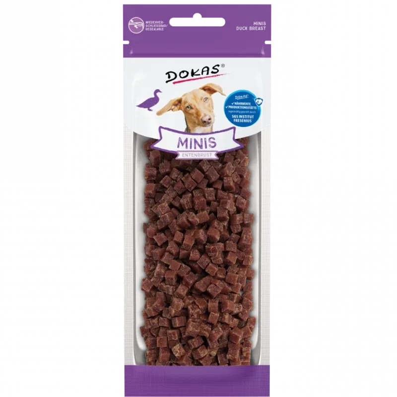 DOKAS Minis Entenbrust 70 g | Hundesnack