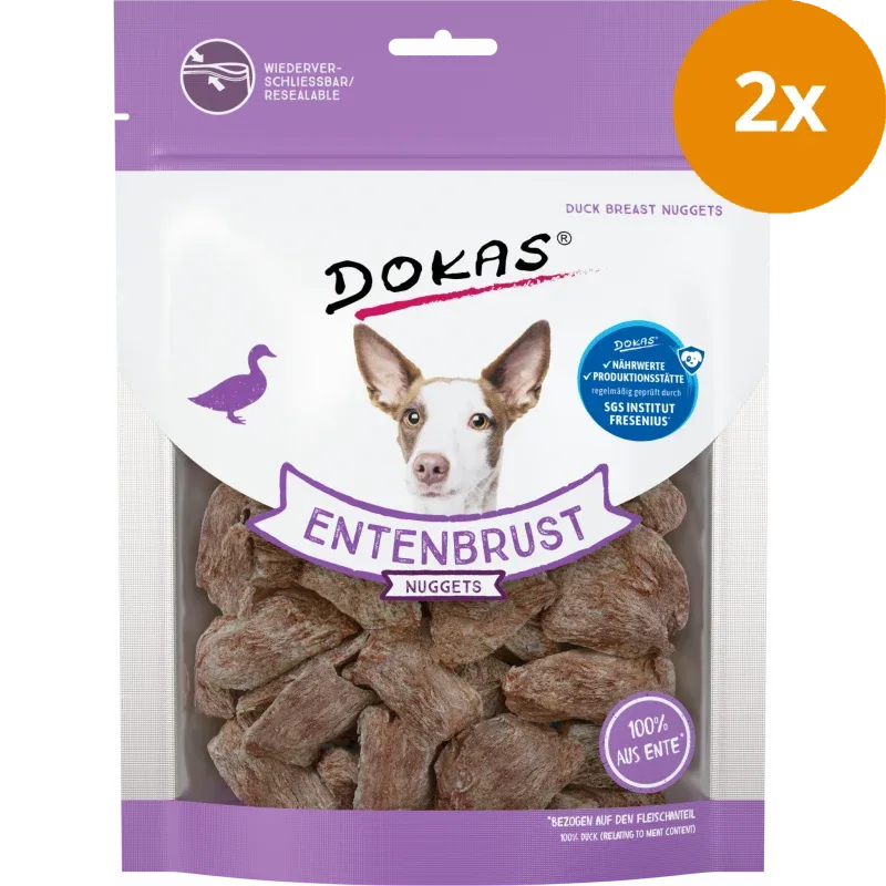 DOKAS Nuggets Entenbrust 110 g | Hundesnack - Image 2