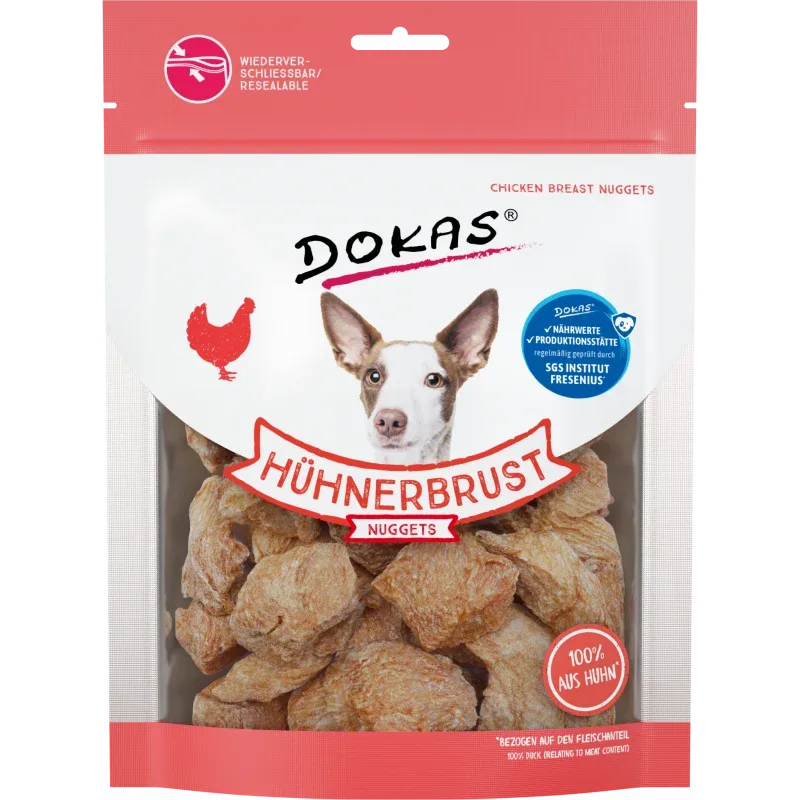 DOKAS Nuggets Hühnerbrust 110 g | Hundesnack